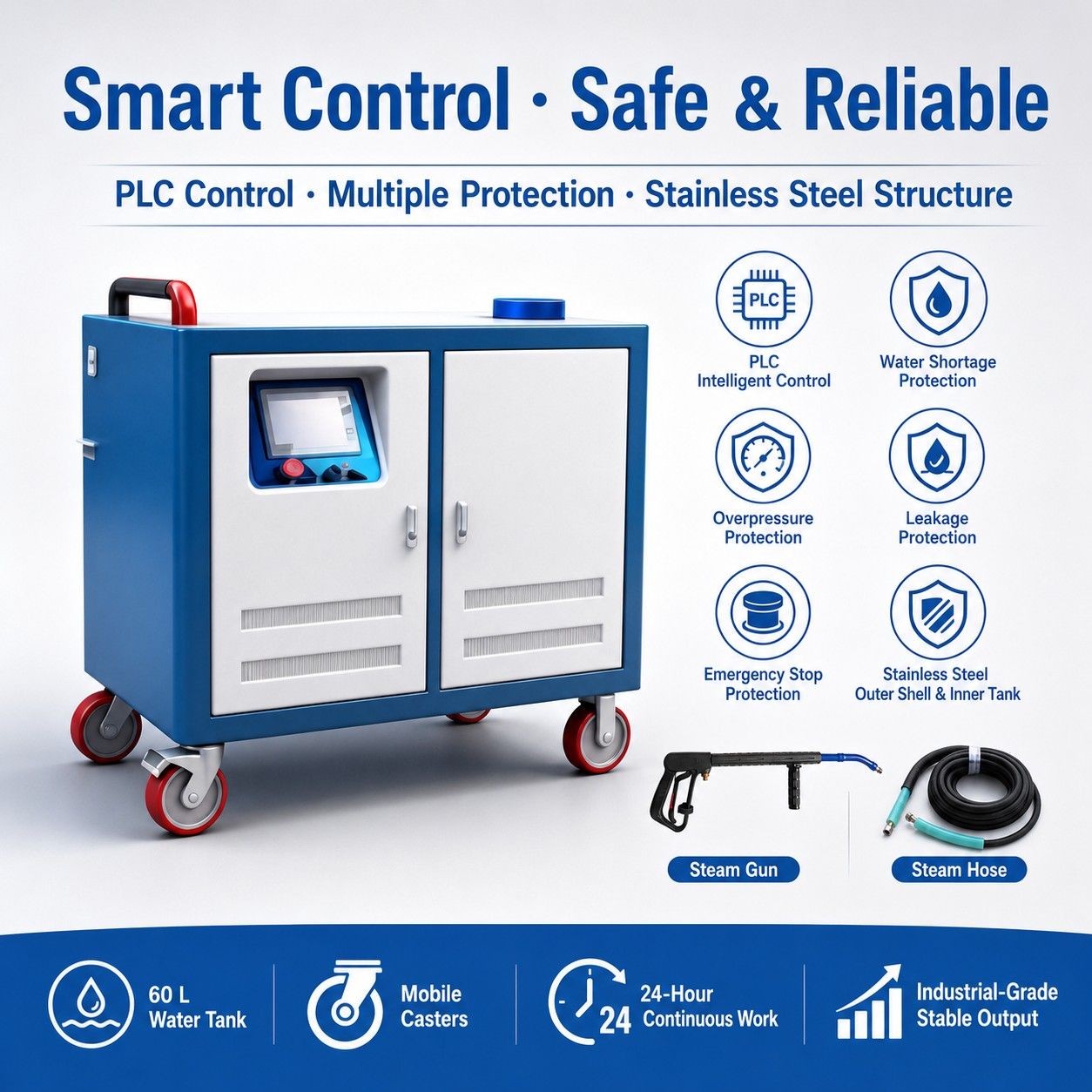 JNX-48 Industrial Steam Cleaner - Detail 3